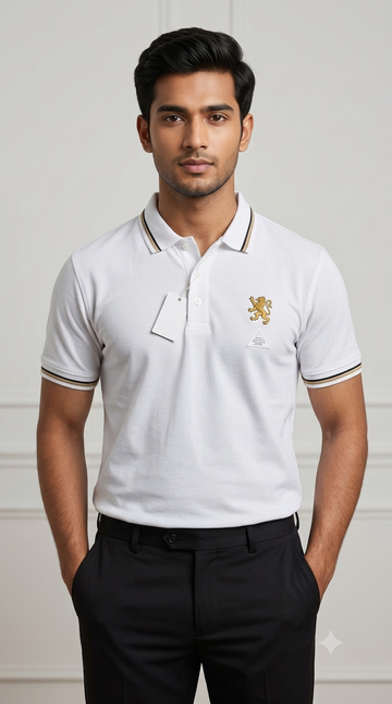 Premium Men's Polo Shirt Big Embroidery)