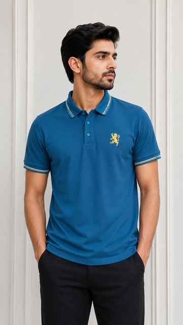 Premium Men's Polo Shirt Big Embroidery)