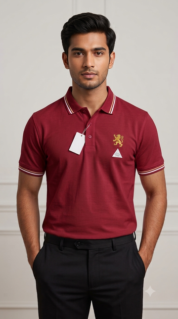 Premium Men's Polo Shirt Big Embroidery)