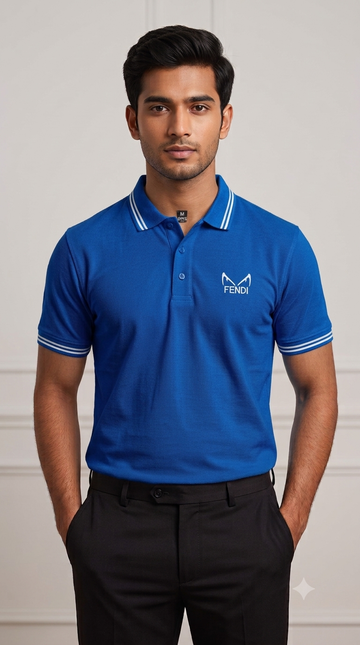 Premium Men's Polo Shirt Big Embroidery)