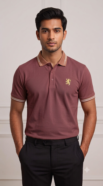 Premium Men's Polo Shirt Big Embroidery)